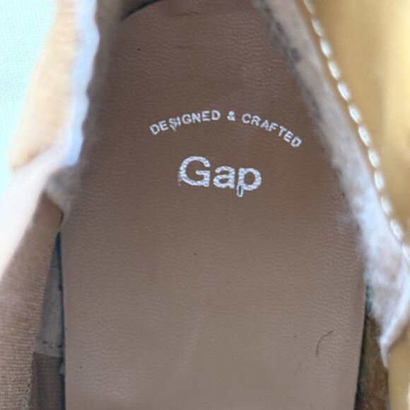 GAP Factory Chelsea Boots in Faux Suede, Cognac, Women's size 10 - Picture 7 of 14